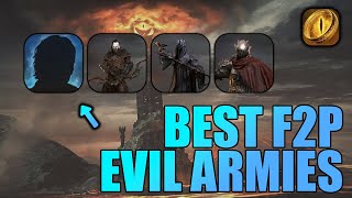 Best F2P Evil Support Commanders - Lotr: Rise to War