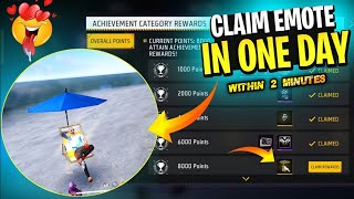COMPLETE MISSION CLAIM RARE EMOTE| HOW TO COMPLETE HIDDEN ACHIVEMENTS|NEW EVENTS & UPDATES FREEFIRE