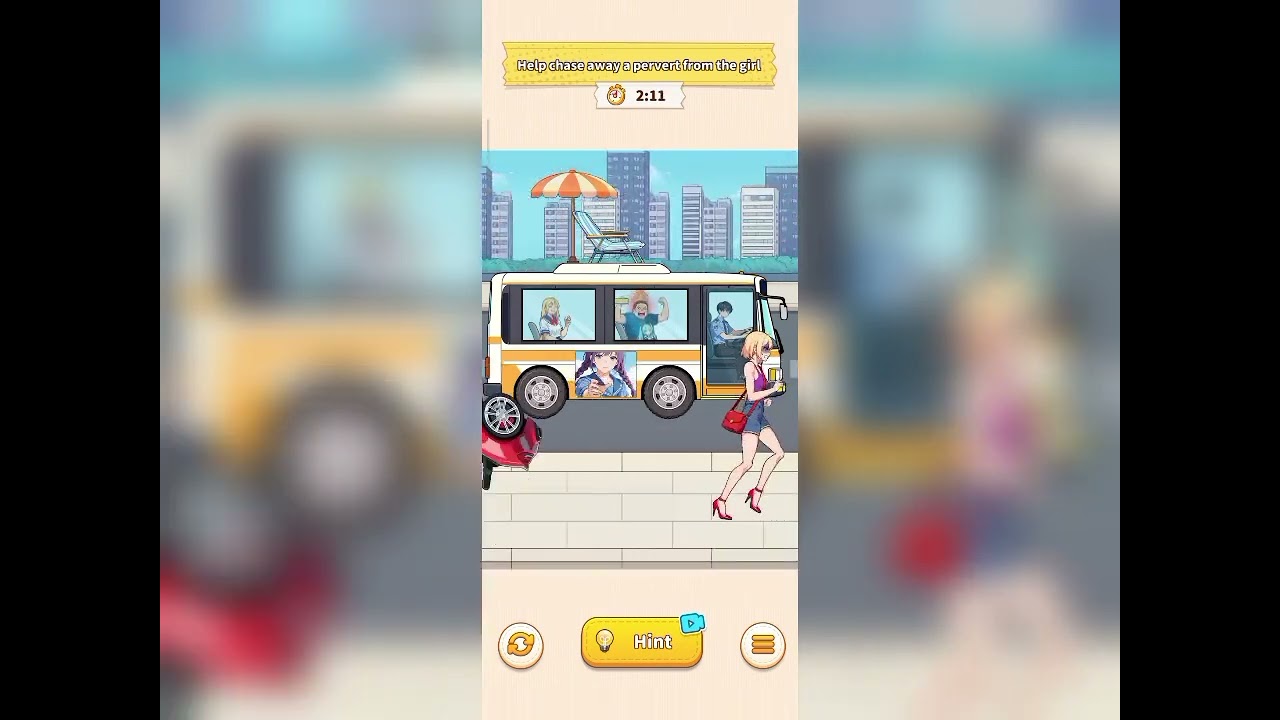 Brain Puzzle 3 Crazy Mind Level 52 chase off Creep Walkthrough