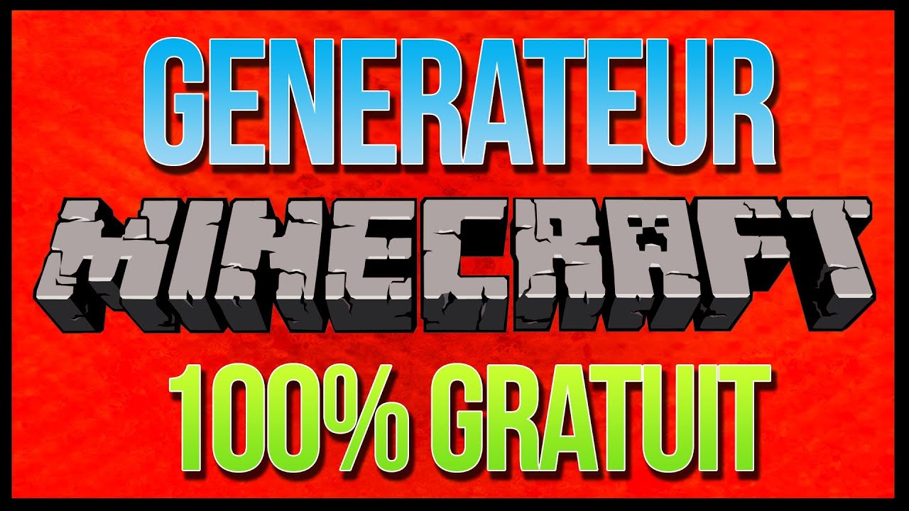 GÉNÉRATEUR DE COMPTE PREMIUM MINECRAFT AOÛT 2016 [NE MARCHE PLUS] - YouTube
