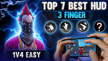 Top 7 best 3 finger custom hud (Best settings) new best custom hud ⚡🥶
