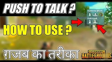 How To Enable PUSH To Talk In PUBG Mobile Emulator