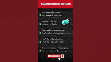 Common Grammar Mistakes You Need to Avoid! 🚫✅