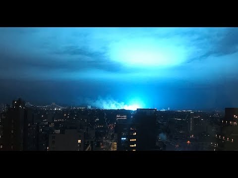 ufo over new york city causes transformers to explode youtube