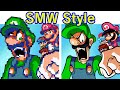 Friday night funkin vs mario smw style  i hate you  oh god no smw update fnf mod