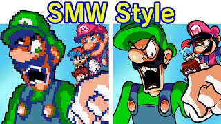 Friday Night Funkin' VS Mario SMW Style | I Hate You \& Oh God No (SMW Update) (FNF Mod)