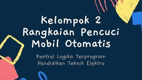 Rangkaian Leader Diagram Mesin Cuci Mobil Otomatis Pada Cx-Program