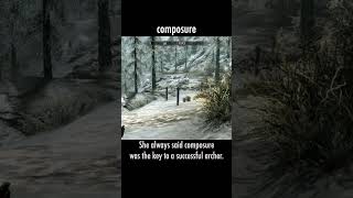 composure — The Elder Scrolls V: Skyrim dialogue scene