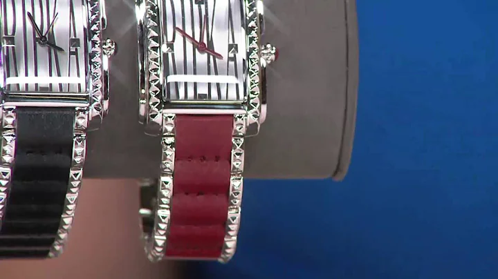 Judith Ripka Leather Inset Vogue Watch on QVC