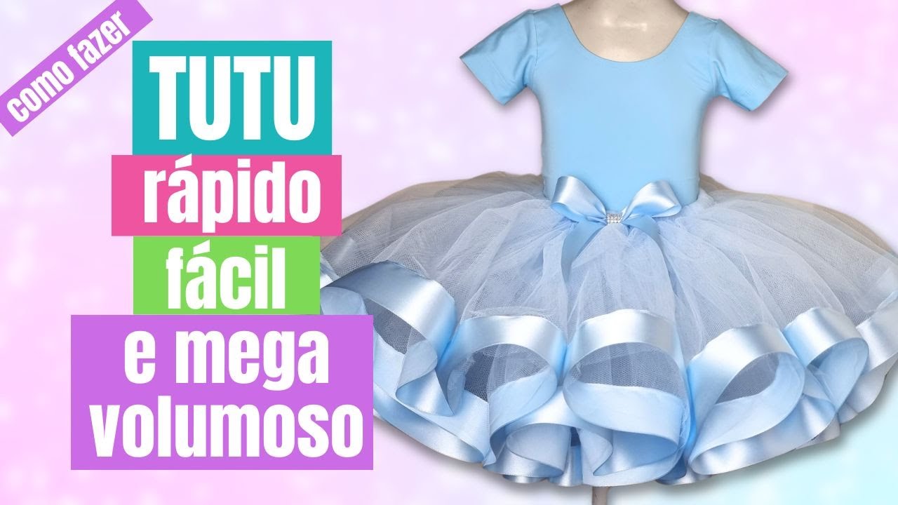 Tutu Rápido, Fácil e Com Mega Volume | Faça Você Mesma | Diy | Tutorial