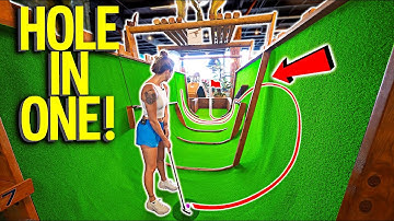 Must Play CRAZY HOMEMADE Mini Golf Course!