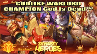 Godlike Warlord Season 15 ~ Champion God Is Dead™ | Dynasty Heroes - Legend of Samkok | Mimin Spy