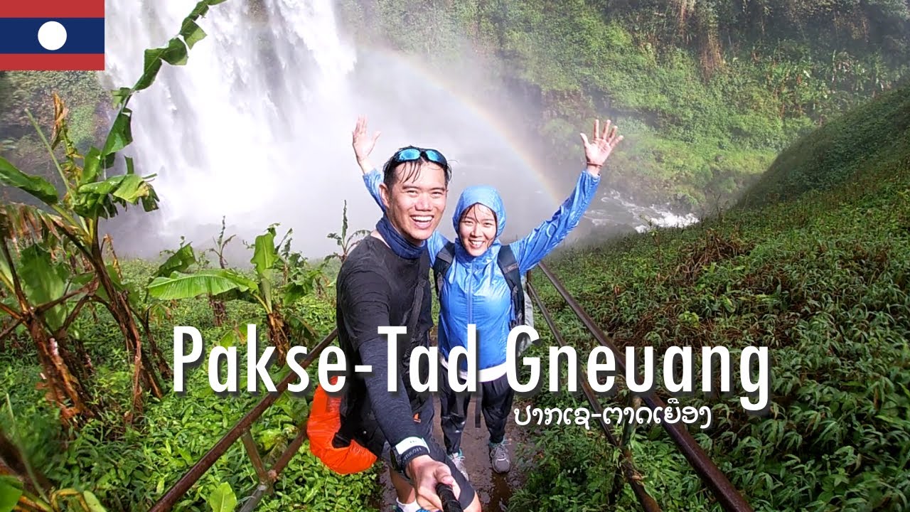 Ep.09-3 | Southern Laos | Tad Gneuang Waterfall | Stroll around Pakse | Vat Phousalao