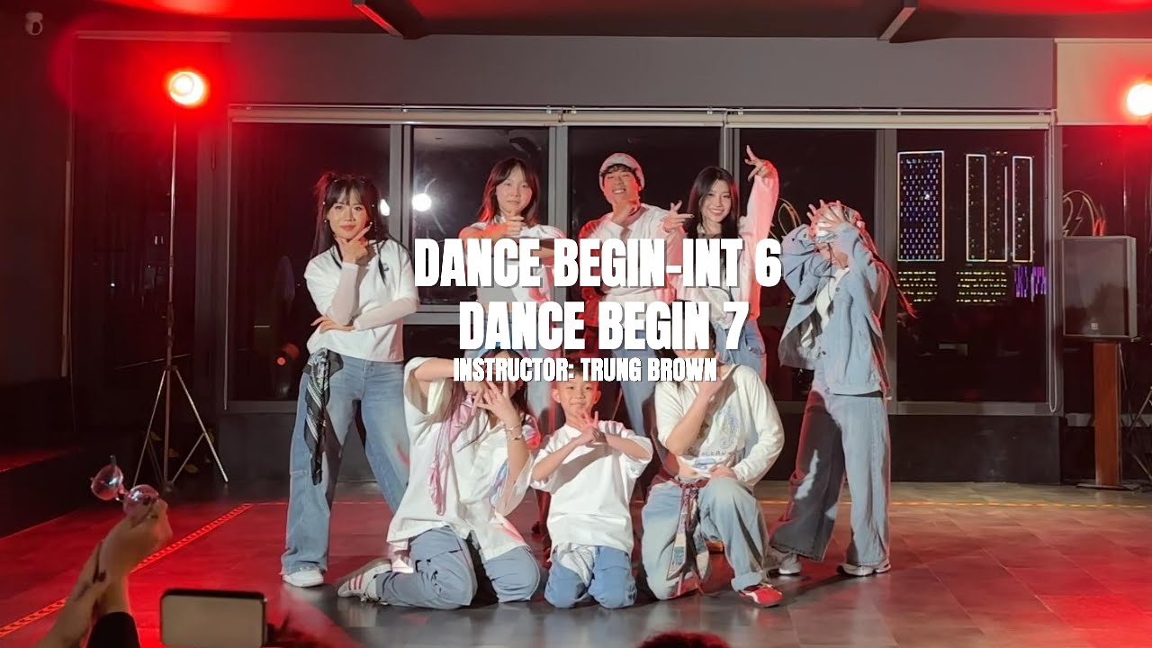 YEAR END PARTY WITH OS DANCE STUDIO | DANCE BEGINNER 6 & 7 CLASS | INSTRUCTOR TRUNG BROWN