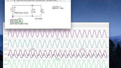 Param command in LTSpice with RL Circuit