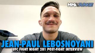 UFC's Jean-Paul Lebosnoyani explains why he doesn't keep up with his own division