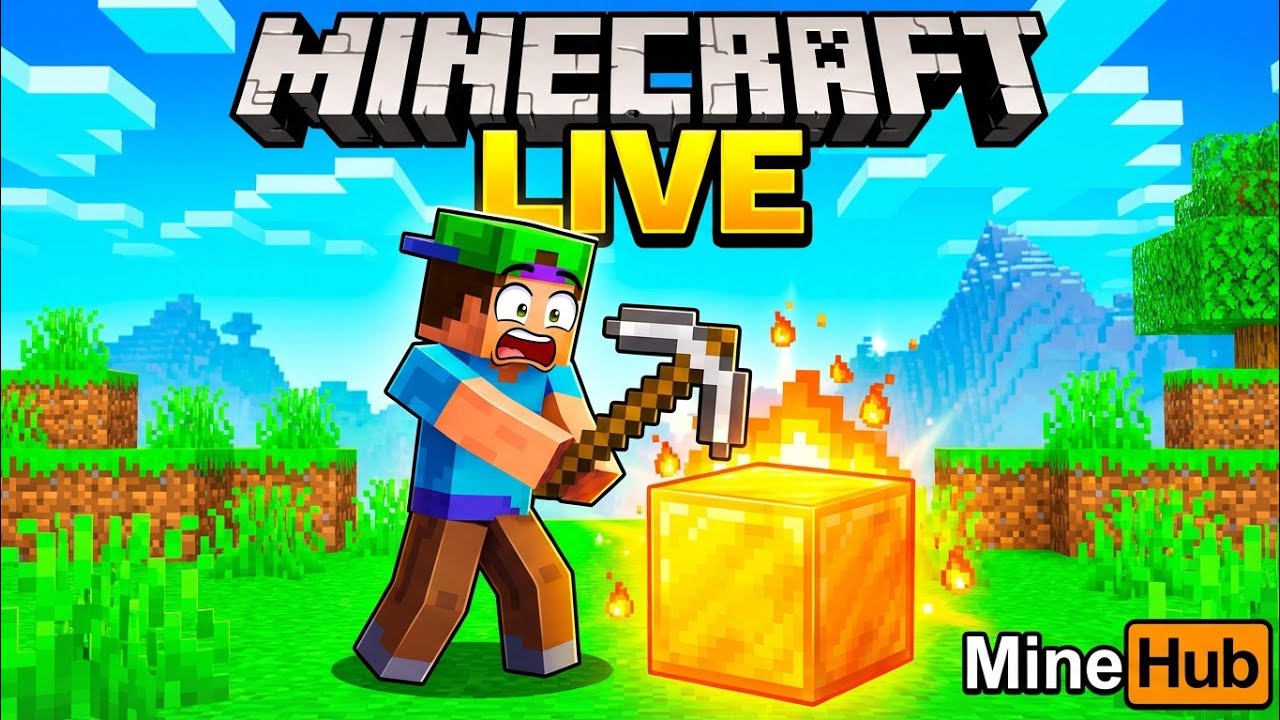 Minecraft Live Survival & Build - MineHub - YouTube