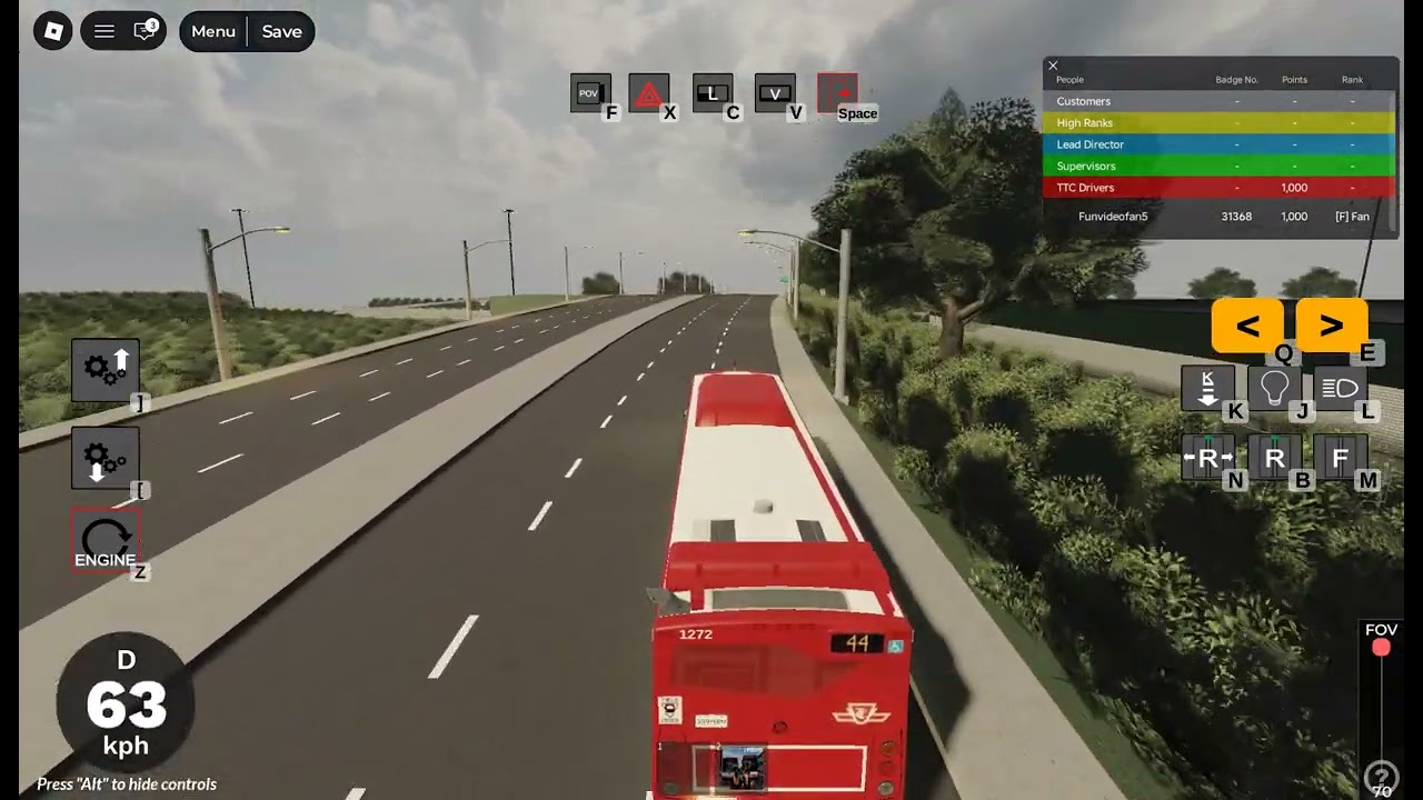 NGT ROBLOX 2008 Orion VII NG HEV 1272 Route 44 Kipling South to Kipling  Stn