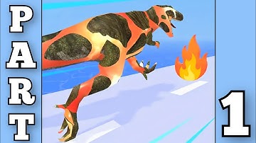 Dino Evolution Run 3D - Android iOS Mobile Gameplay Walkthrough All Levels Part 1