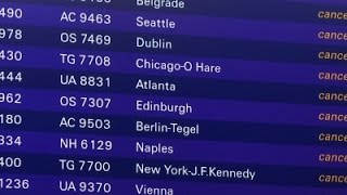 Raw: Lufthansa Cancels Flights Amid Strike