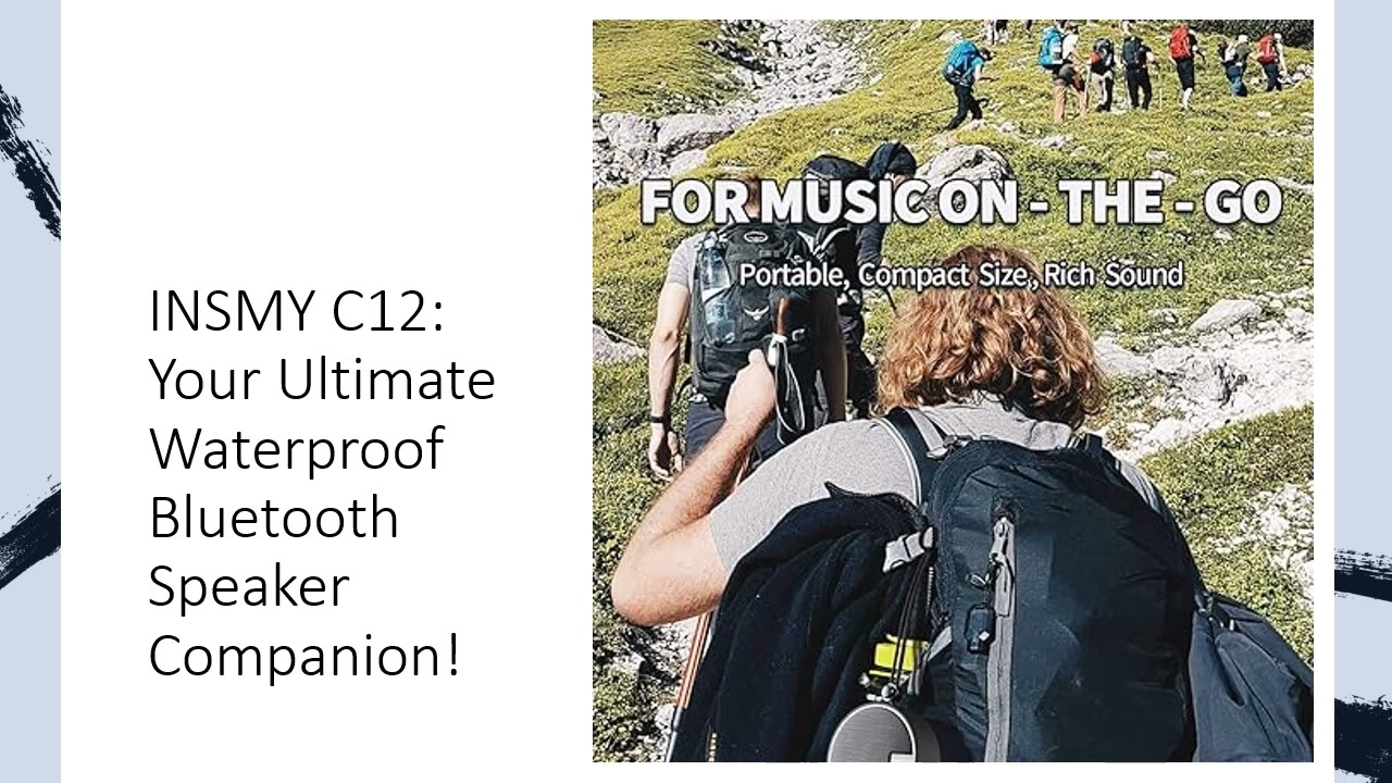 INSMY C12: Your Ultimate Waterproof Bluetooth Speaker Companion!