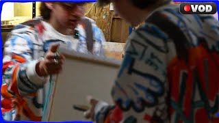 Details Kryoz shows off some paintings and paints and yaps and poops his pants maybe Update