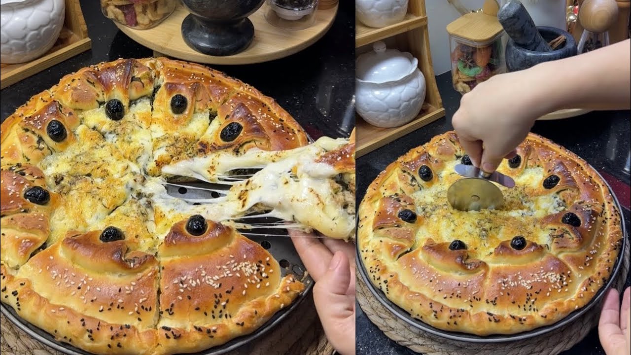 جديد مملحات رمضان💥فطيرة محشية خفيييفة😍بحشو معسسل يقطر بالبنة👌راح ديري بيها حااالة وفتاتة ماتبقى😋