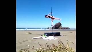 Beach Pole Dance,  September 2017