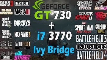 Nvidia GeForce GT 730 + i7 3770 - Gaming Test in 2025