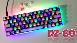 Custom Compact 60% RGB Underglow LED-Hot-Swappable Mechanical Keyboard with Arrow Keys Custom Compact 60% RGB Underglow LED-Hot-Swappable Mechanical Keyboard with Arrow Keys