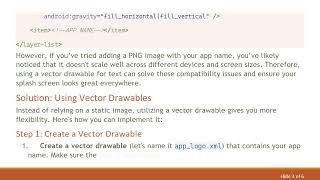 How to Add Your App Name to a Splash Screen Using Layer-Lists in Android