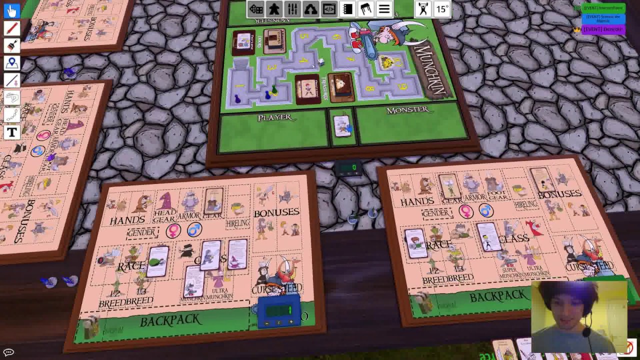 Let's Play Munchkin (Tabletop Simulator) - Progress? - Game 1, Part 2