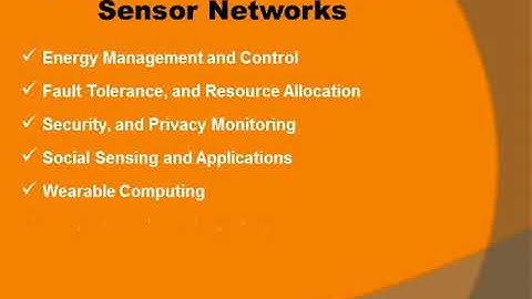 PhD Research Topics in Sensor Networks