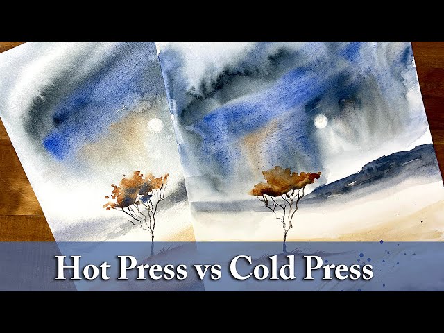 Cold Press vs Hot Press watercolor paper – Here's how to choose ! -  Watercolor Affair