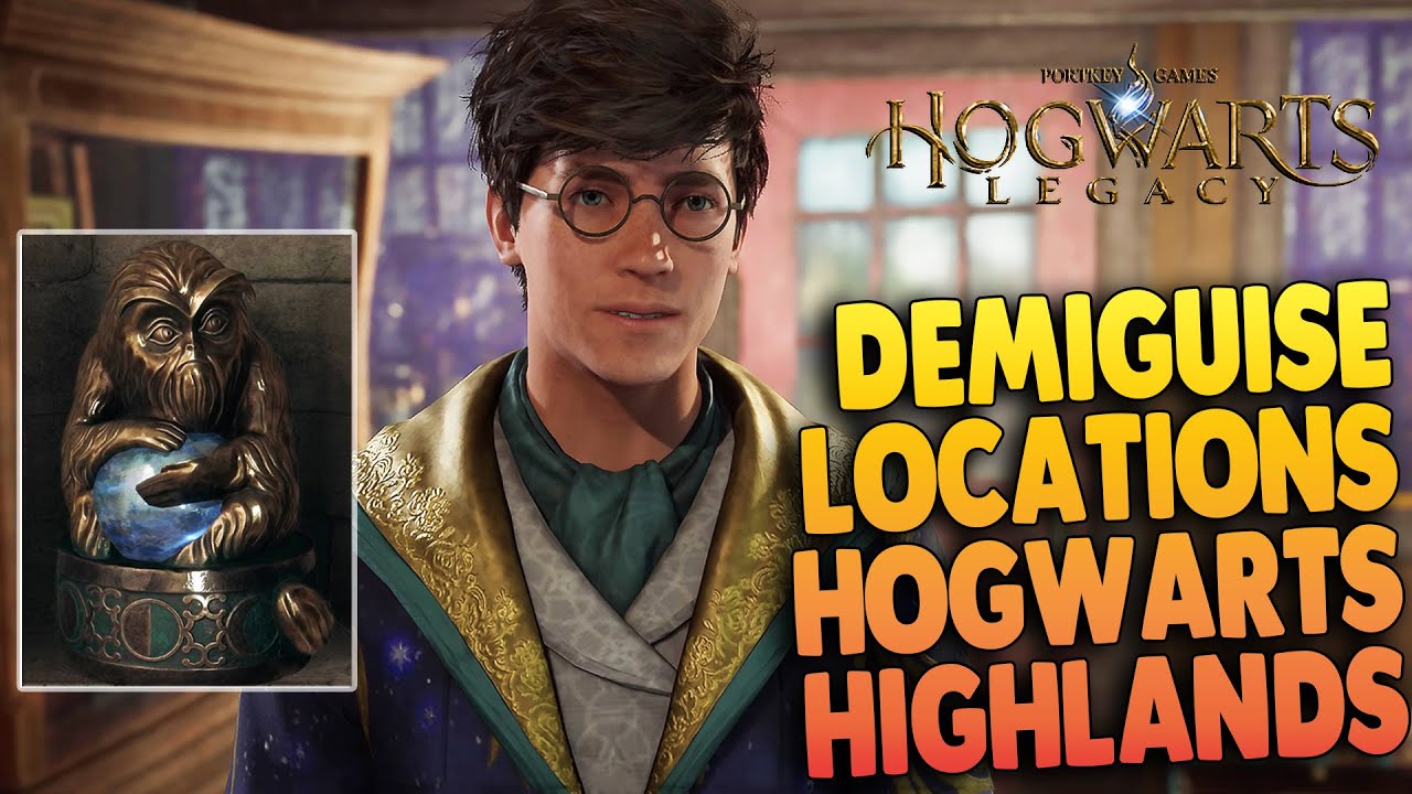 Where to Find all Demiguise Moon Statues in HOGWARTS HIGHLANDS in