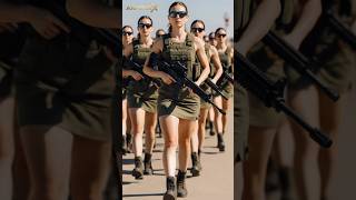 Army of Angels or Warriors? Stunning Female Soldiers in Action! #militaryparade #femalesoldiers