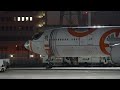 【4K】Grounded  Plane : ANA Star Wars Jet BB-8 B77W  (JA789A)  at Spot 982 in Haneda Airport