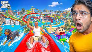 Download lagu GTA V : Franklin Bought the WORLD'S CRAZIEST Water Slides! 😨🌈