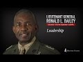 Lieutenant General Ronald Bailey (USMC) on Leadership