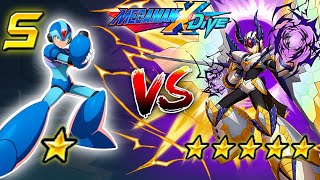 S-Class Hunter X 1* Vs Shagaru Armor X 5* - Mega Man X DiVE (Mobile Controls PvP) | Who Will Win?? Wealth