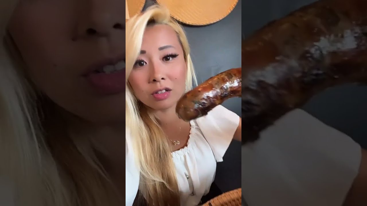 One Bite Laos Sausage At Nok S Kitchen In Westminster CA