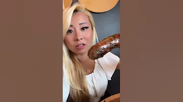 One Bite Laos Sausage At Nok S Kitchen In Westminster CA 