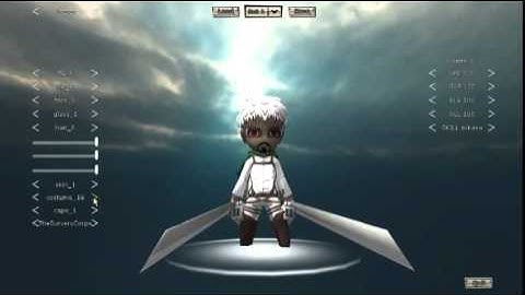 Attack  On Titan Tribute game custom character