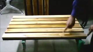 Indoor wooden swing assembly