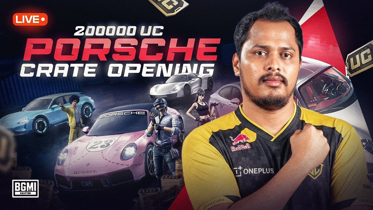 2,00,000 UC NEW PORSCHE CRATE OPENING | PORSCHE Masterpiece | GODLIKE ESPORTS