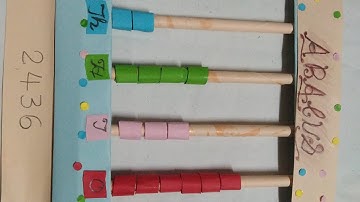 Make an Abacus using Paper | Abacus Model  | Maths project