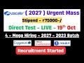 🔥4 Mega Hiring 2026 | Direct Test Hiring 2025 | 2025 Batch Hiring OFF Campus | hire me plz