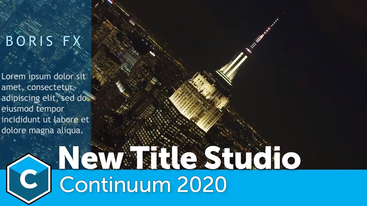 販売終了：Continuum Filter Title Studio - Flashback Japan Inc