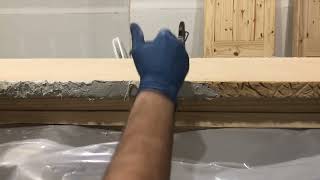 #23, Making an epoxy countertop with a rock faced edge.