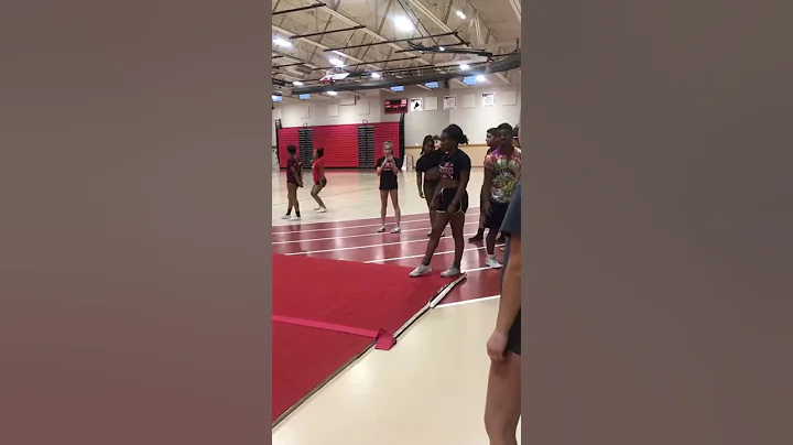 Roundoff, back hand spring, full and a half
